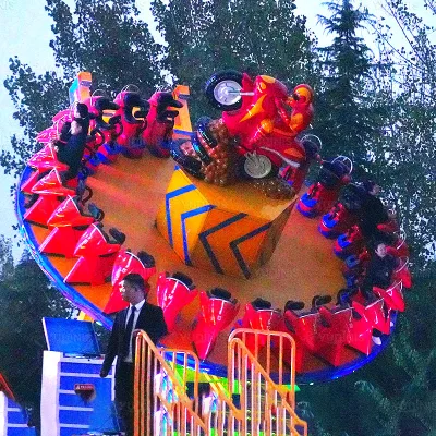 Thrilling Large Outdoor Amusement Park Equipment Flying UFO Rides Flying Saucer Rides for Adults