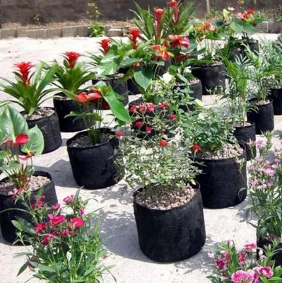 Garden Eco Friendly Felt Nursery Planter Bag Fabric Pot Wholesale Cheapest Long Burlap Jute Tomato Vertical Grow Bags