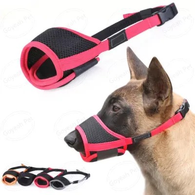 Anti-Biting Soft Nylon Dog Muzzle Breathable Dog Mouth Guard for Chewing Pet Training Supplies