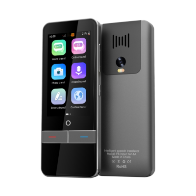2-Way Voice Translator, Noise Canceling Microphone 139 Online 57 Photo Language, Aluminum Alloy Language Translator for Travel