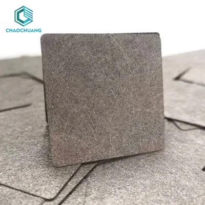 Custom Cutting 200x200mm Titanium Fiber Sheet 0.5mm Thickness 70% Porosity PEM Electrolyzer Titanium Sintered Felt
