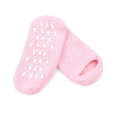 Exfoliating Moisturizing Gel Socks Make Feet Soft Rose Moisturizing Gel Socks Cheap High Quality Gel Socks