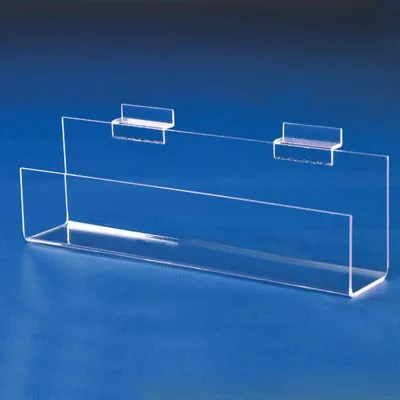 Shoe store's acrylic slatwall display shoe rack