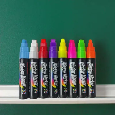 2025 8 mm Liquid Chalk Marker Pen with Flat Brush Tip Liquid Chalkboard Pen
