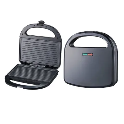 Multi-function Breakfast Machine, Non-stick Double Plates Sandwich Maker Panini Grill Toaster for Household Use