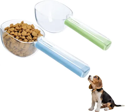 Hygiene Feeding Plastic Pet Food Spoon for Dogs and Cats with Retrieval Spoon and Clip