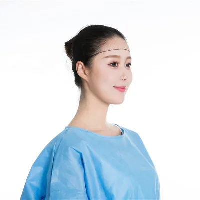 High Quality Disposable Black Nylon Invisible Hairnets Soft Bun Hairnet for Wigs Sleepwear Quality Weaving