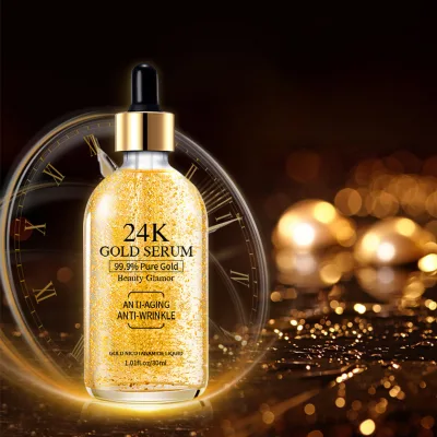 Private Label High Quality 24K Gold Collagen Serum Moisturizing Face Serum 24k Gold Serum Skincare Product