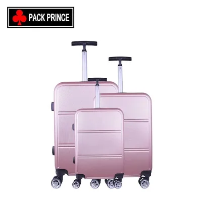 Customized Pink Color Adjustable High Quality Single Trolley Suitcase Soft Handle Hard Shell Carry on Luggage