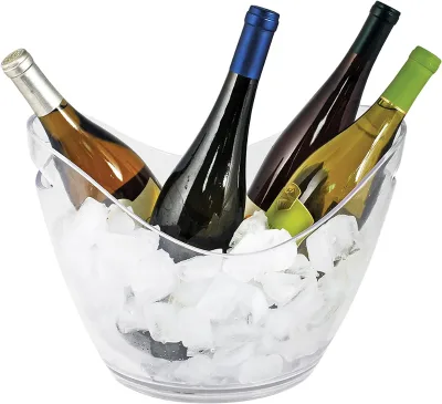 Acrylic Ice Buckets for Parties and Drinks Wine Beer Champagne Bucket for Bar Products 4Liters