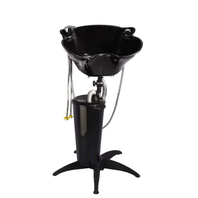 Portable Height Adjustable Shampoo Basin Stand for Home Bar or Supermarket Hair Salon Treatment Bowl Beauty Tool