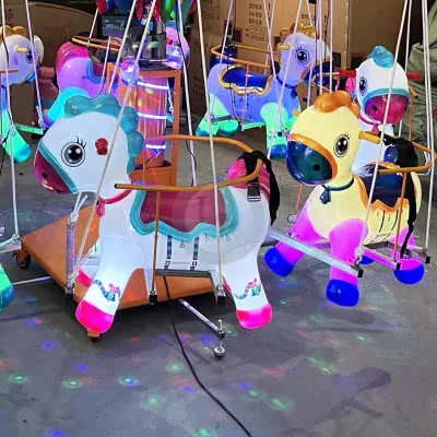 Kiddie Amusement Ride Electric Mini Carousel Horse Carousel for Sale