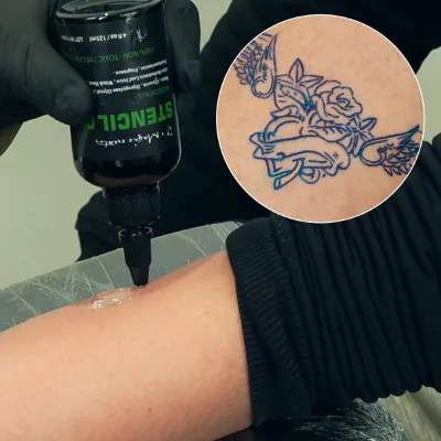 For Transfer Pattern Illusionist Stencil Gel 4OZ Tattoo Stuff Tattoo Transfer Gel