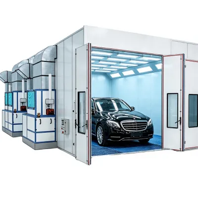 Factory Direct Spray Booth Paint Booth for Cars, Energy Efficient Auto Detailing Equipment With Electric Heating