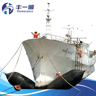 Dia1.2m 1.5m 1.8m BV Certified Durable Rubber Ship Launching Airbag Marine Inflatable Balloon Ship Airbag Made of Natural Rubber