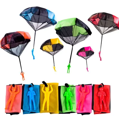 Popular Mini Hand Throw Parachute Outdoor Children Throwing Flying Parachute Toy for Kids