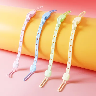 Silicone Pacifier with Holder Clip Baby Teething Chain Accessories for Newborn for 0-12 Months for New Baby