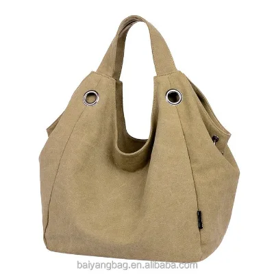 Women's Simple Style Vintage Canvas Totes Hobo Bag Handbag Shoulder Bag