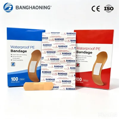 Factory Direct 72*19mm Skin Color Wterproof PE Band-Aids, Breathable Micro Porous Sport Hemostatic Adhesive Plaster