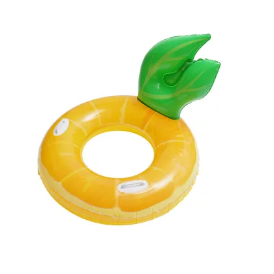 Inflatable fruit swim rings: lemon, pineapple watermelon avocado thick PVC, for adults & kids, perfect for summer pool beach fun