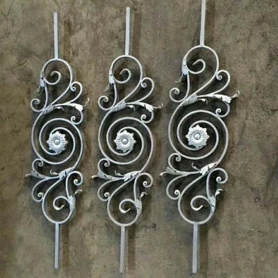 Scrolled Iron Panel for stair
