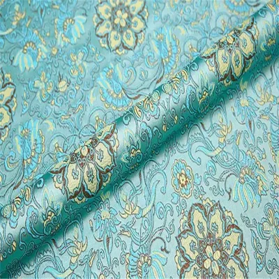 Graceful Pattern Great Quality Material Best Selling Discount Price Ready Goods Brocade Fabric for Home Textile