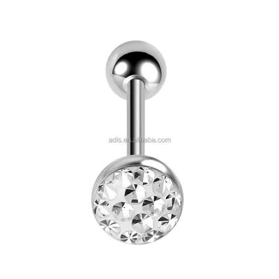 Surgical Steel Basic Industrial Barbell Ear Stud External Thread Body Replacement Bar Tongue Nipple Piercing