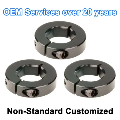 Alloy Shaft Collar Set Screw Lock Collar Clamp with Plain Finish M10 Thread Custom Cnc Services for Motor Transmission