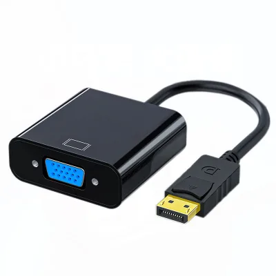 Gold Plated 1080P DisplayPort DP VGA Adapter 15PIN DP Male VGA Female Converter Cable PVC Jacket 4K for PC Monitor Video