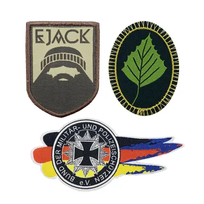 Custom Design Woven Eco-Friendly Sew-On Lace Embroidery Patch for Clothing Label