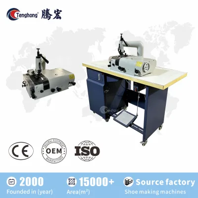 Double Computer Direct Drive High-precision Leather Skiving Machine With Circular Knife