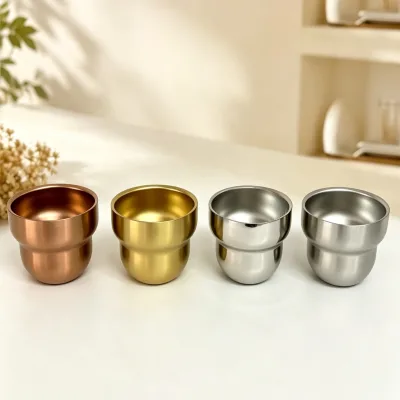 Wholesale 304 Stainless Steel Coffee Cup Brushed Curved Drinking Mug Reusable Beverage Cup for Cafe Hotel Restaurant Household