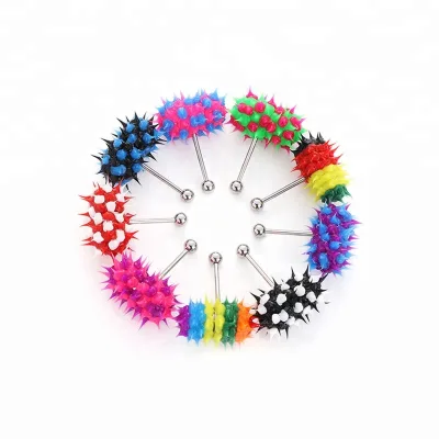 Bring Fun to Oral Sex Tongue Ring Vibrating Tongue Piercing Tongue Barbell With Free Battery