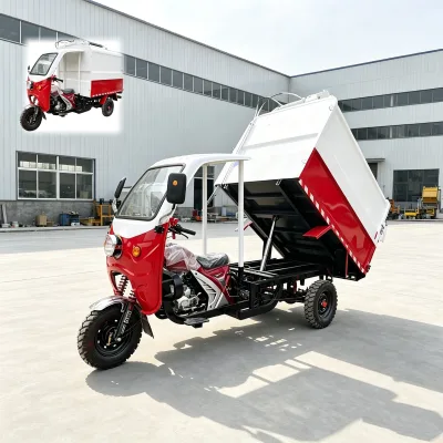 Heavy Load Waste Transport Tricycle Max 2000kg Rated Load 30% Gradeability for Street Municipal Sanitation Work