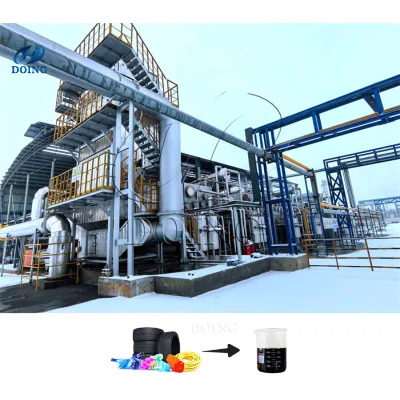 Favorable Price Buy Waste Tyres to Fuel Oil Recycling Machine Planta De Pirolisiss Scrap Plastic Pyrolysis Plant in Mexico