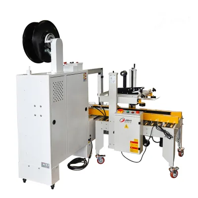 Automatic Pneumatic Foam Box Strapping Machine for Cartons Case Packaging Food & Textiles Applications