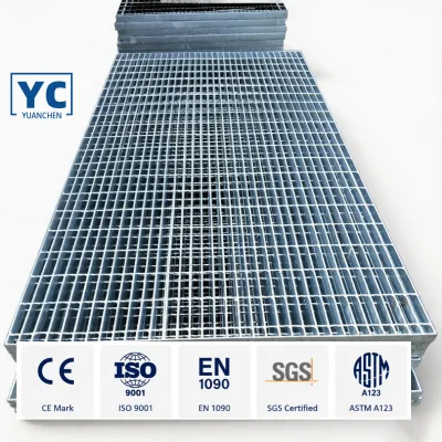 Underground Garage Anti Skid Vehicle Ramp and Pedestrian Deck Built With Heavy Duty Rebar Steel Bar Grating
