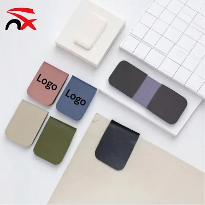 Wholesale Price Custom Logo Magnetic Bookmark Leather Soft Magnet Bookmark Reading Gifts