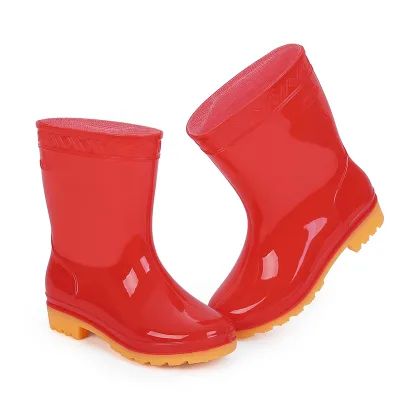 Wholesale China's Custom PVC Adult Rain Boots Waterproof Kid Rain Boots Anti-Slip Steel Winter Summer Work Ladies' Rain Boots