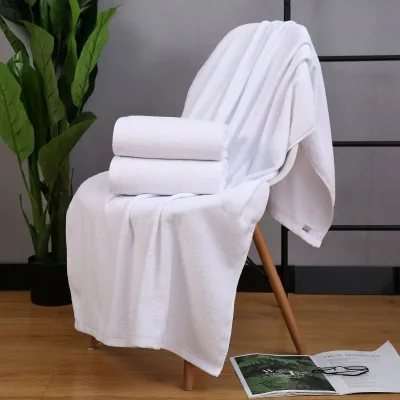 Multi Scene White Hotel Universal Towel Suitable for Hotel Bathroom Spa Gym Swimming Pool White Cotton Absorbent Towel