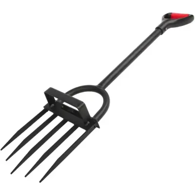 Customizable Sturdy Steel Soil Aerator Digging Garden Pitch Fork DIY Grade with OEM Support