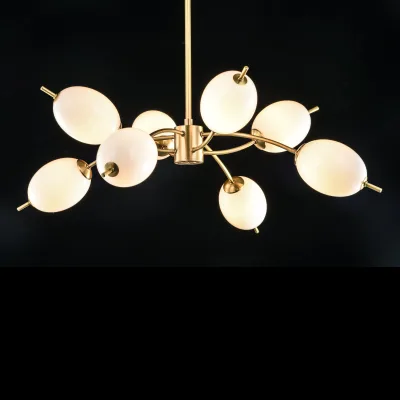 American Style Modern Design 8 Oval Bulbs LED Chandelier With 8 Lights