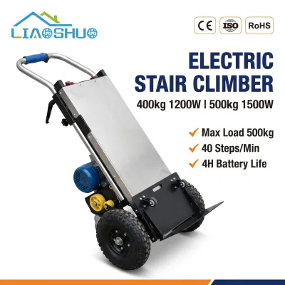 Industrial Electric Stair Climber 400kg 500kg Heavy Load Crawler Stair Climbing Transporter for Factory Warehouse Logistics