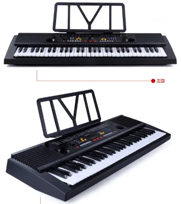 Musical Instrument YM618 61standard Key LED White Piano Electronic Keyboard