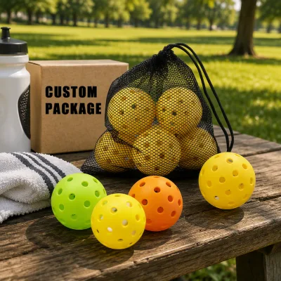 Multi Color Non Allergenic Custom Design Logo 40 Holes Outdoor USAPA Tournament Pickleball Paddle Balls