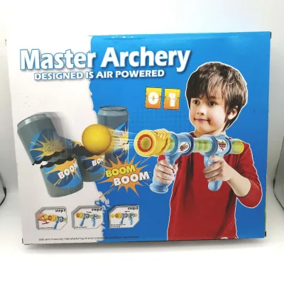 New Style Boys' Outdoor Sports Bow Arrow Archery Set Fun Metal and Plastic Toys