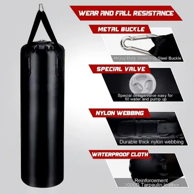 Foldable Portable Inflatable Punch Bag Travel Camping Fitness Supplies Martial Arts Enthusiasts & Sports Lovers