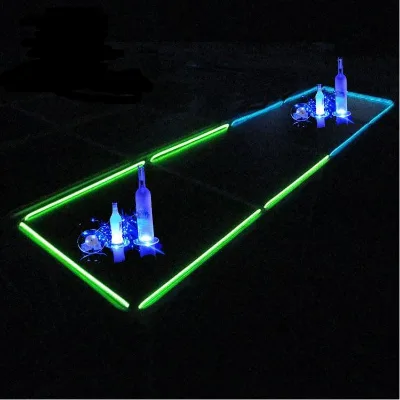 Indoor and Outdoor Tables Party Game Table LED Beer Bong Table
