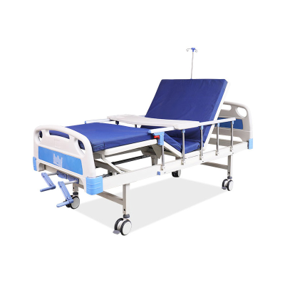 Factory Direct Sales Home with Wheelchair Care Two Cranks Nursing Double Function Home Care Hospital Bed