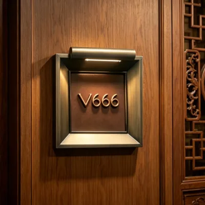 Custom Hotel Aluminum Door Number Sign with Modern LED Illumination Braille Indoor Outdoor Use
